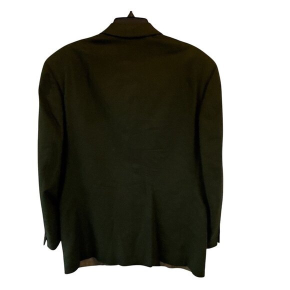 Hugo Boss Easy Line Men's Dark Green Wool Two Button Blazer Jacket Size 40R Prep - Picture 6 of 10
